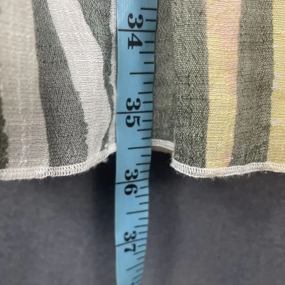 New Directions Womens Plus Size Maxi Length Rainbow Striped Pleated Skirt 1X - Picture 4 of 6
